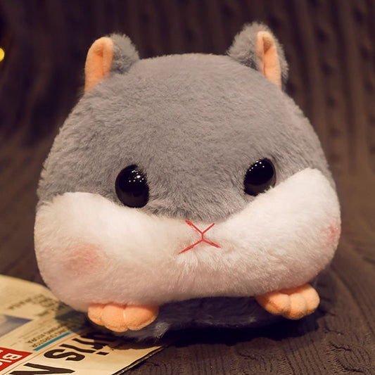 Grey Hamster Fluffy Cute Lounge Slippers