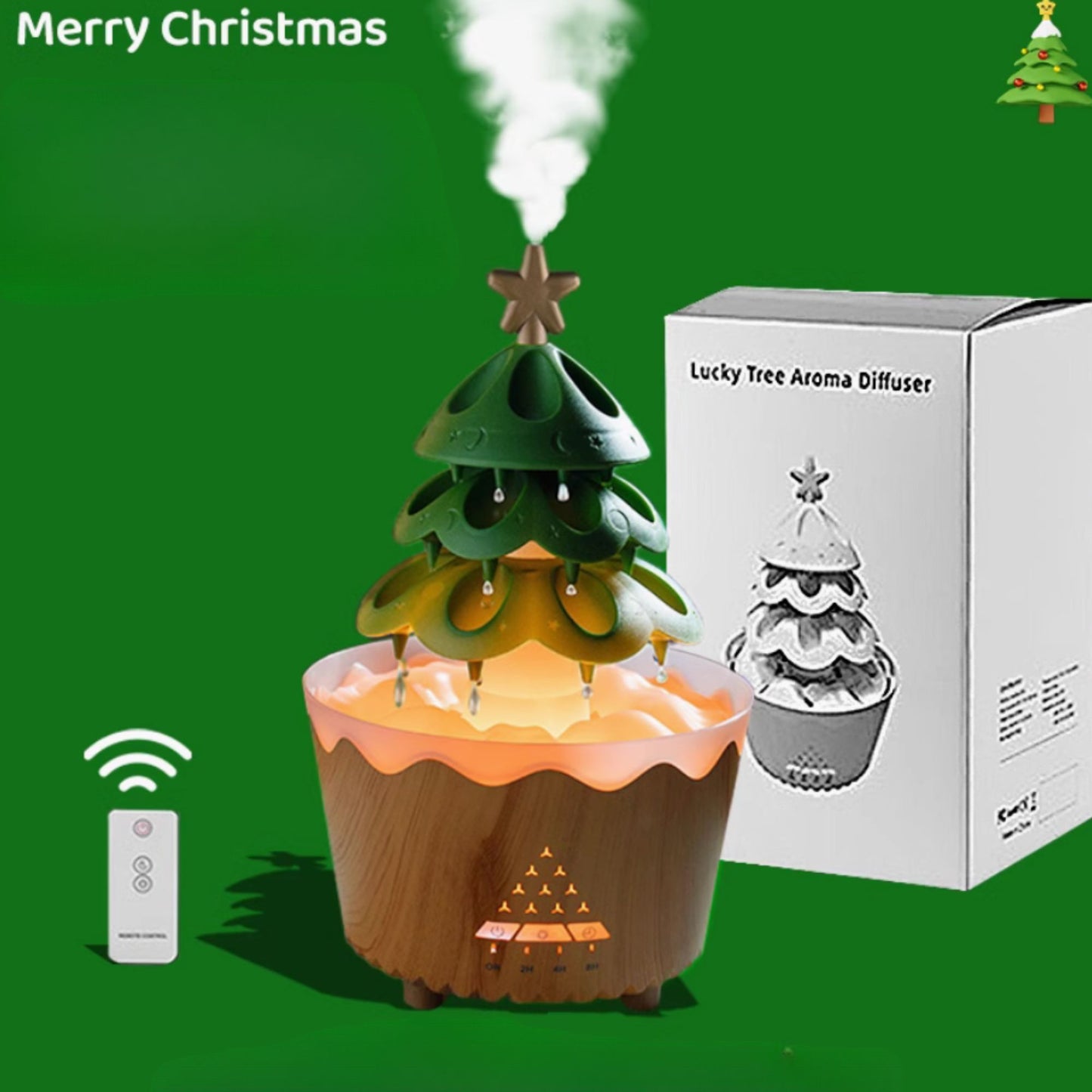 GlowCascade™ Aurora Christmas Tree Diffuser